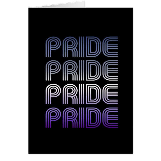 Butch Retro Pride Hälsningskort (Framsidan)
