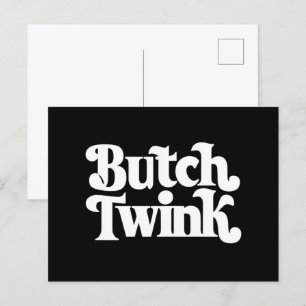 Butch Twink LGBTQ Pride Månad Vykort