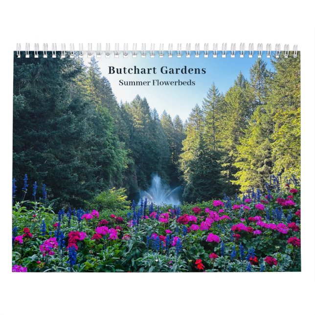 Butchart Flower Gardens Fotografi Citat Kalender (Omslag)