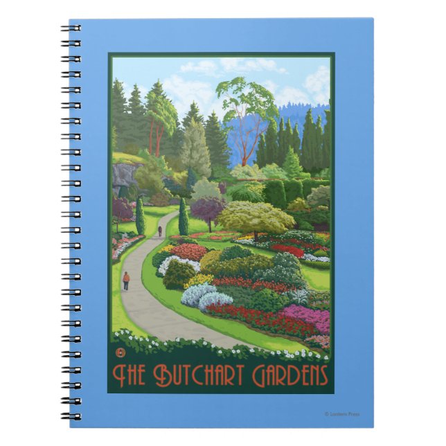 ButChart Gardens - Brentwood Bay Anteckningsbok (Framsidan)