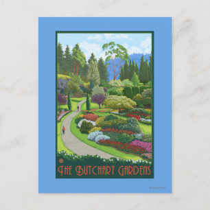 ButChart Gardens - Brentwood Bay Vykort