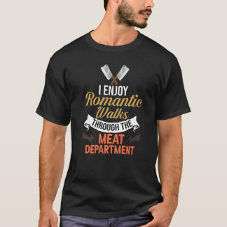 Butcher Kött Cutter Knivar Shop Butchery T Shirt