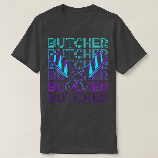 Butcher Retro Gift T Shirt (Design framsida)