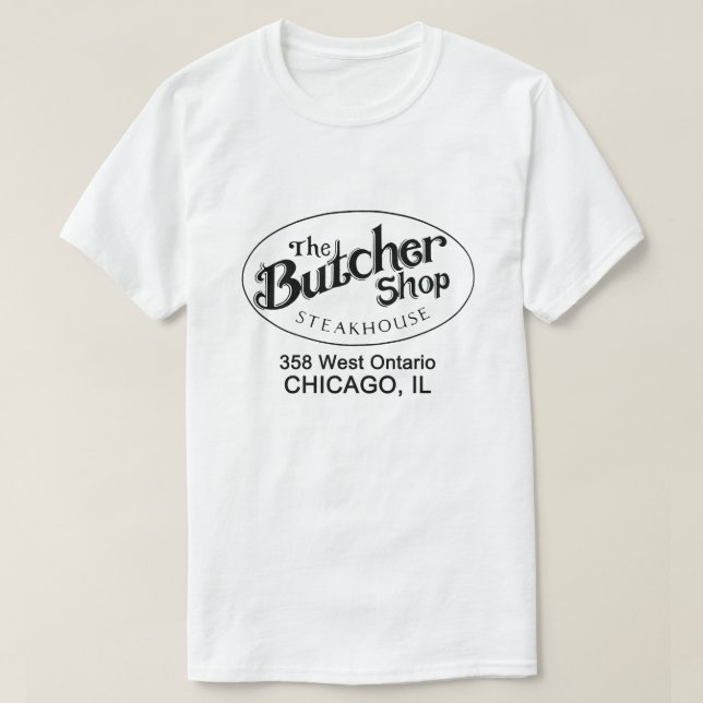 Butcher Shop Steakhouse, Chicago, IL T Shirt (Design framsida)