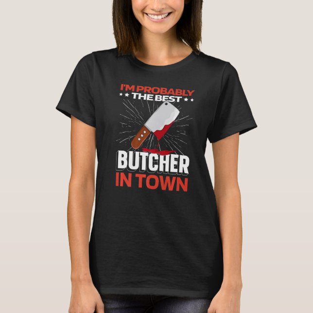 Butchery Kött - Butcher Premium T Shirt (Framsida)
