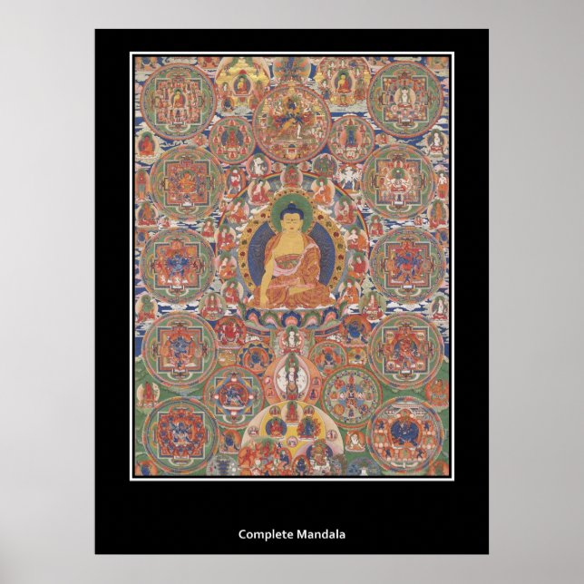 Buthanese Complete Mandala XIX Century Poster (Framsidan)