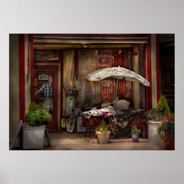 Butiksfasad - Frenchtown, NJ - Butiken Poster (Framsidan)