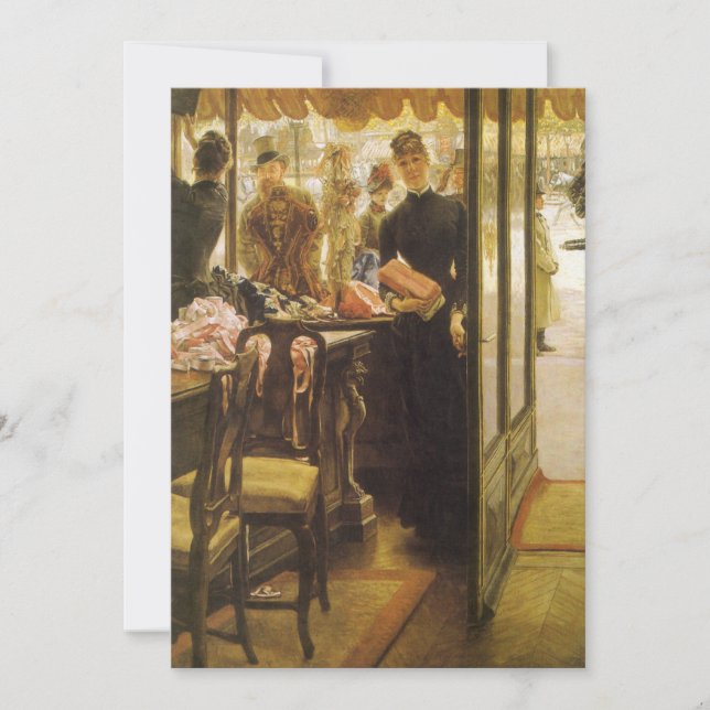 Butiksflickan av James Tissot, Victorian Fine Art (Framsida)