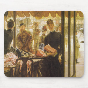 Butiksflickan av James Tissot, Victorian Fine Art Musmatta