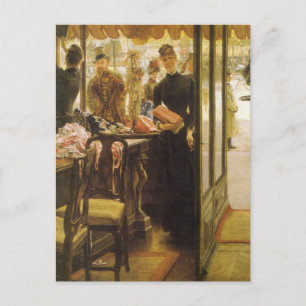 Butiksflickan av James Tissot, Victorian Fine Art Vykort