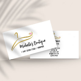 Butikshandel med kläder, Mode, butikshälsa, T-lera Visitkort