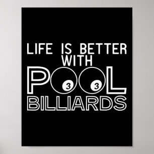 Butikshchalkstift-biljardspelare i rackskåp poster