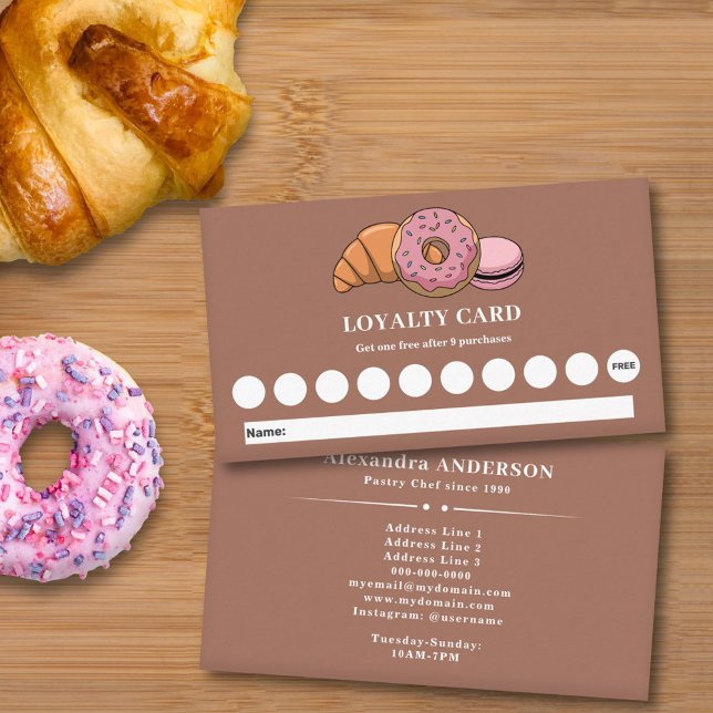 Butikshförmånskort Visitkort (Pastry Chef Loyalty Card)