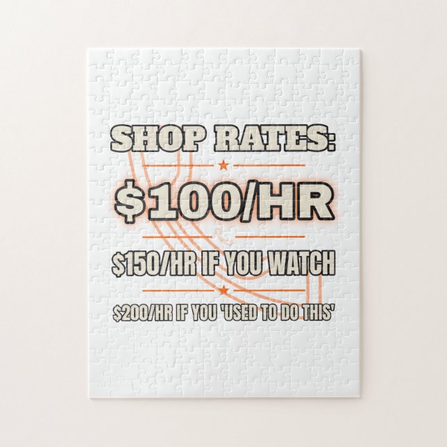 Butikspris 100 dollar/tim — Pussel (Vertikal)