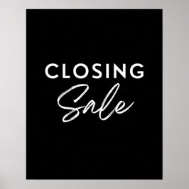 Butiksslutsförsäljningsskylt, Boutique-butiksbutik Poster