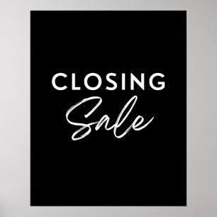 Butiksslutsförsäljningsskylt, Boutique-butiksbutik Poster