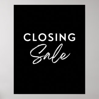Butiksslutsförsäljningsskylt, Boutique-butiksbutik Poster