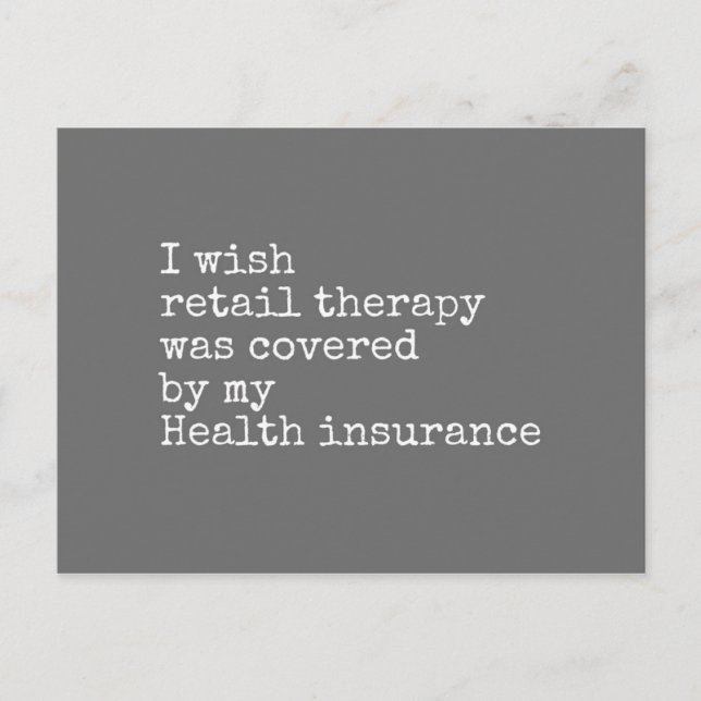 Butiksterapi Vykort (Framsida)