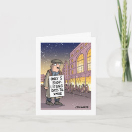 Butikstjuvdagar till jul kort