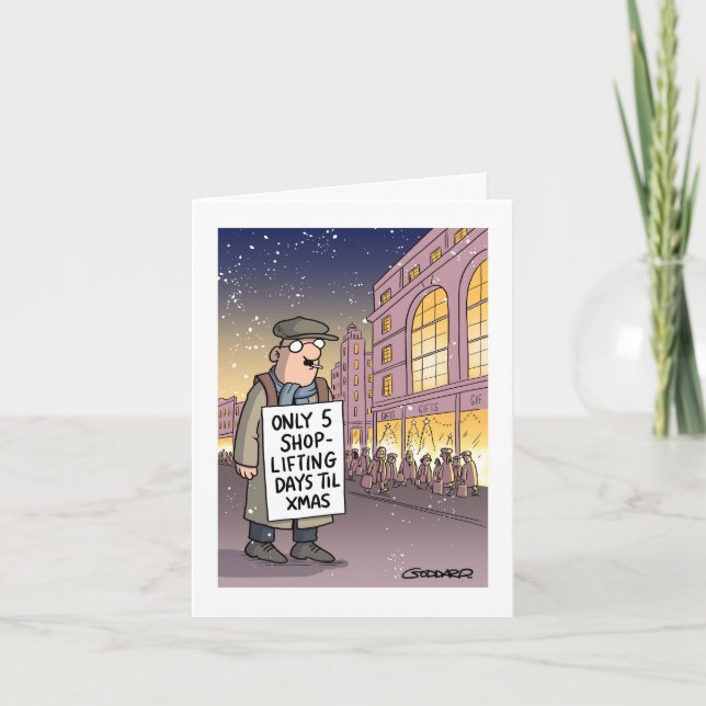 Butikstjuvsdagar till jul kort (Framsida)