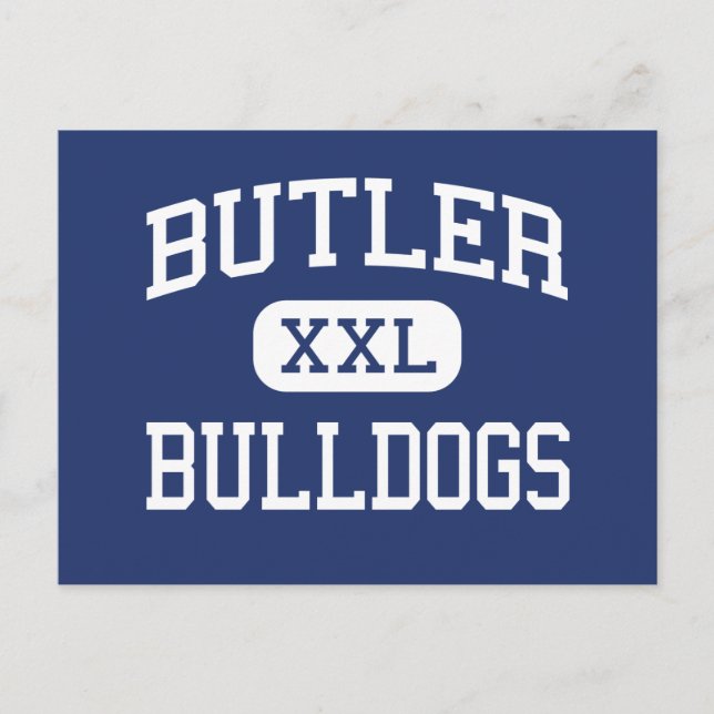 Butler - Bulldog - High - Butler New jersey Vykort (Framsida)