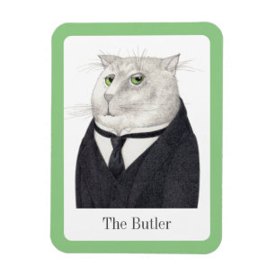 BUTLER CAT 3x4 Flexibelt magnet + text