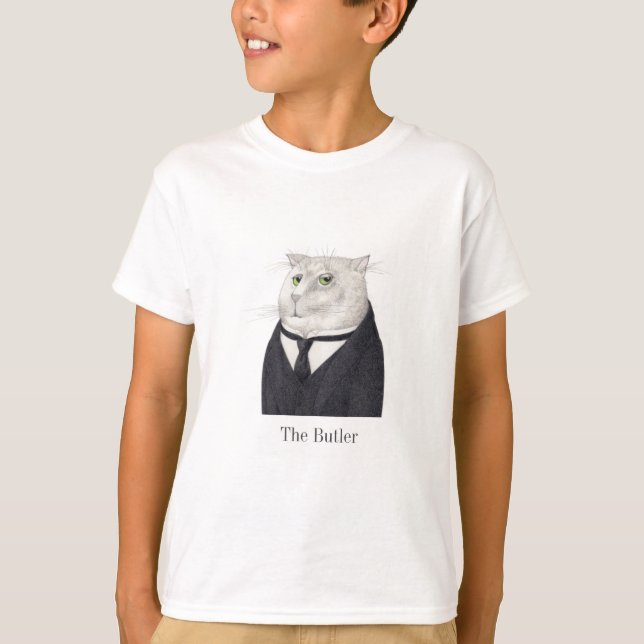 BUTLER CAT Boys' Basic T-shirt (Framsida)