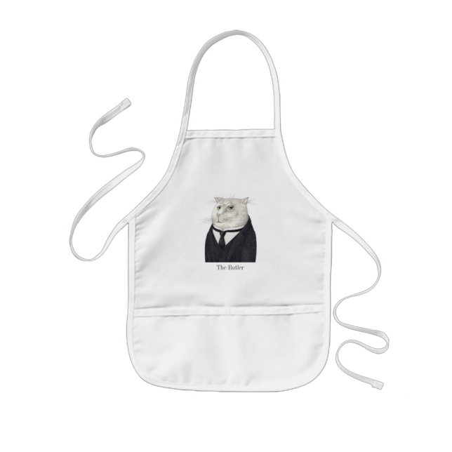 BUTLER CAT Kids' Apron Barnförkläde (Framsidan)