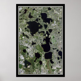 Butler chain of Sjöar Florida Satellite Poster Kar
