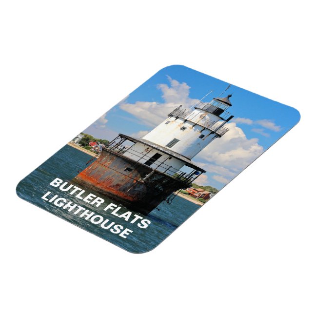 Butler Flats Lighthouse Massachusetts Flexi Magnet (Vänstra Sidan)