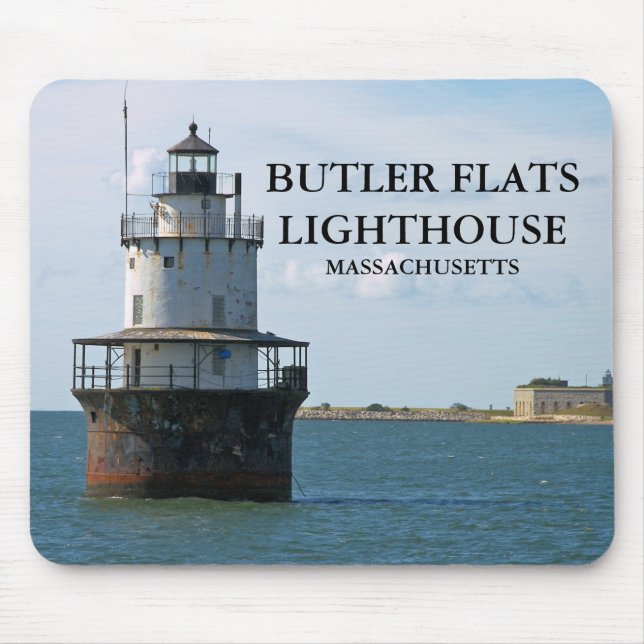 Butler Flats Lighthouse, Massachusetts Mousepad Musmatta (Framsidan)
