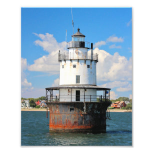 Butler Flats Lighthouse, Massachusetts Photo Print Fototryck