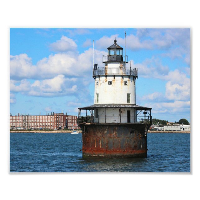Butler Flats Lighthouse, Massachusetts Photo Print Fototryck (Framsidan)
