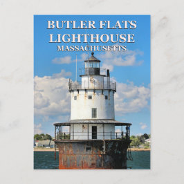 Butler Flats Lighthouse, Massachusetts Postcard Vykort