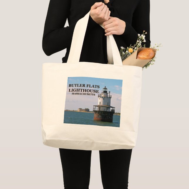 Butler Flats Lighthouse, Massachusetts Tote Bag Jumbo Tygkasse (Framsida (produkt))