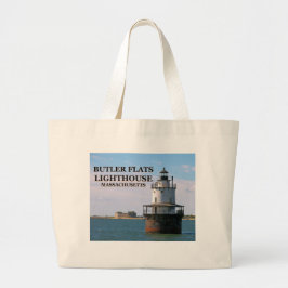 Butler Flats Lighthouse, Massachusetts Tote Bag Jumbo Tygkasse