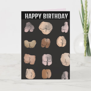 BUTMAN FUNNY BIRTHDAY Greeting Card Kort