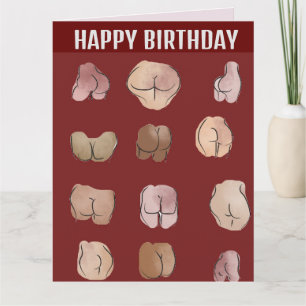 BUTMAN FUNNY BIRTHDAY Greeting Card Kort