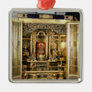 Butsudan relikskrin från en Damios slott på Kyoto Julgransprydnad Metall