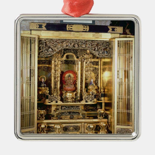 Butsudan relikskrin från en Damios slott på Kyoto Julgransprydnad Metall (Framsidan)
