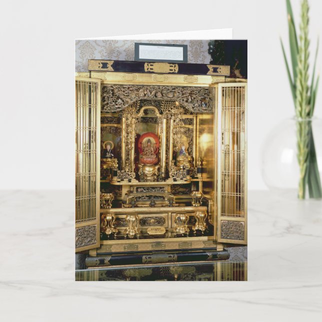 Butsudan relikskrin från en Damios slott på Kyoto Kort (Framsida)