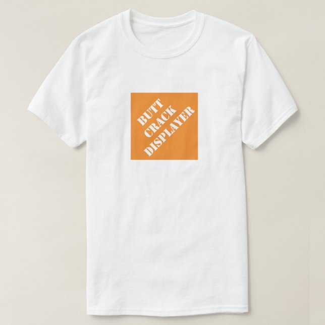 Butt Crack Displayer Funny Pappa Humous Far T Shirt (Design framsida)