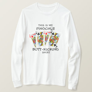 Butt Kicking Pinochle Spela upp T Shirt