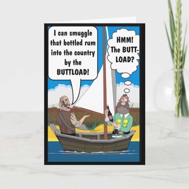 BUTT LADDA JOKE. KORT (Framsida)