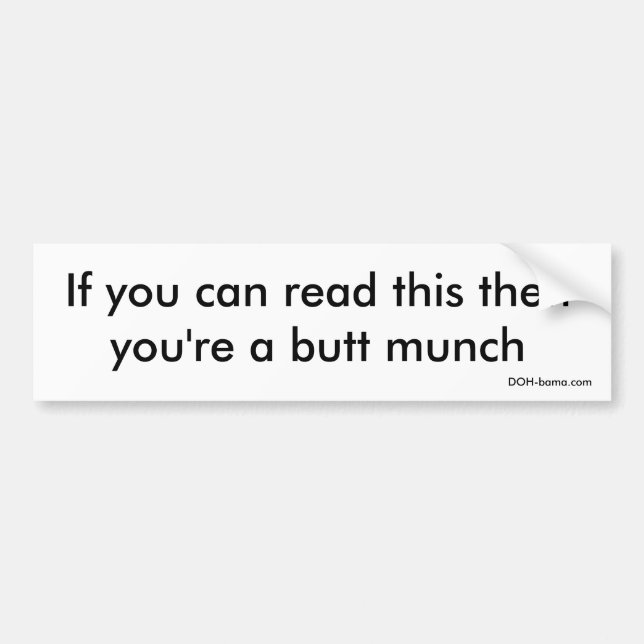 Butt Munch Bildekal (Framsidan)
