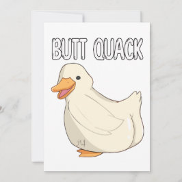 Butt Quack Inbjudningar