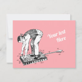 Butt Spankning Maskin Patent Postcard Vykort
