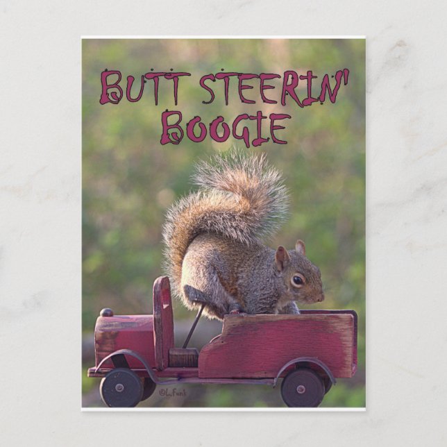 BUTT STEERIN' BOOGIE VYKORT (Framsida)