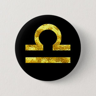 Buttarna Libra Black Guld Knapp