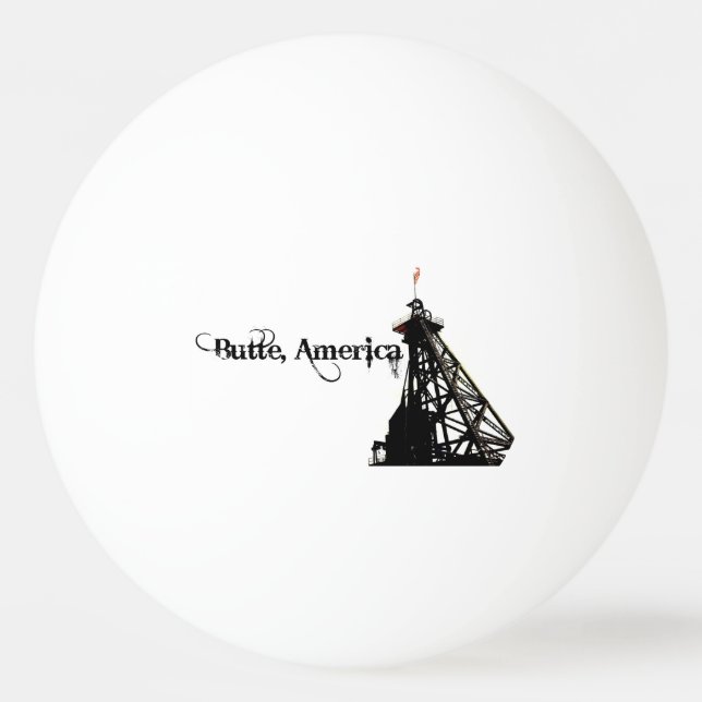 Butte Amerika PingPong boll (Framsidan)